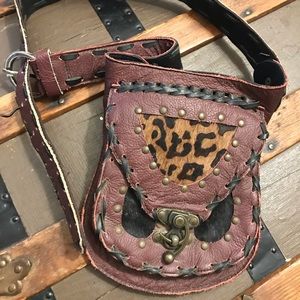 Leather festival utility belt